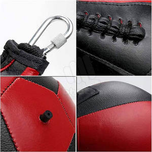 ลูกบอลซ้อมมวยหนังคุณภาพดีที่สุด ลูกบอลซ้อมมวยแบบแขวนคู่ สำหรับมืออาชีพ - Product Image 4