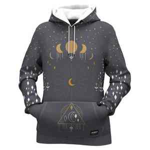 เสื้อฮู้ดดี้พิมพ์ลายแบบซับลิเมชั่น ลายพิเศษ ผ้าฟลีซนุ่ม อุ่นสบาย ใส่ได้ในฤดูหนาว ดีไซน์ทันสมัย แฟชั่นล้ำสมัย - Product Image 3