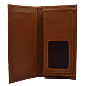 Venta al por mayor de billetera de largo medio para los hombres mejor para regalo y uso personal hecho con cartera de cuero genuino OEM con servicio - Product Image 6