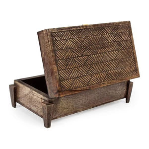 Top vente boîte de rangement en bois imploré forme carrée Design élégant Style Vintage vaisselle boîtes en bois pour la décoration - Product Image 2