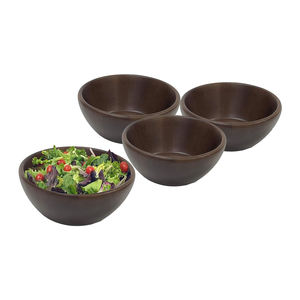 Venta al por mayor de cuencos de madera de diseño personalizado respetuoso con el medio ambiente Juego de 4 cuencos para servir ensalada juego de madera de acacia de 4 cuencos - Product Image 1