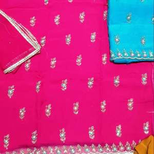 ชุดสูทปาร์ตี้ปากีสถานปักด้วยมือจากนักออกแบบสมัยใหม่สำหรับผู้หญิงสไตล์ดั้งเดิมแฟชั่น - Product Image 1