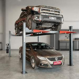 Lève-voiture à ciseaux à quatre poteaux pour alignement de roues, hydraulique et électrique, capacité 6 tonnes, levée 25-72,8 pouces (11000 lb), durée de vie 10 ans - Product Image 2