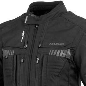 Veste de moto imperméable pour homme de qualité supérieure, veste de motard 4 saisons avec protection, design réfléchissant, 8 poches et ajustement réglable - Product Image 2
