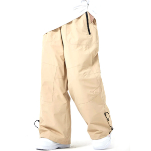 Pantalon de ski professionnel robuste, imperméable, coupe-vent, doublure épaisse et chaude imprimée, antidérapant, pour la neige - Product Image 1