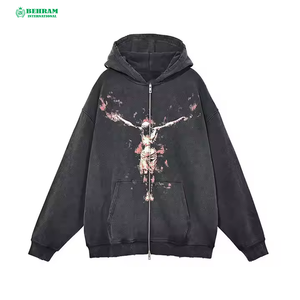 Design Your Own High Quality Winter Unisex Zipper Hoodies New Style <b>Bulk</b> Quantity Thermal Sweatshirts 100% Cotton Fleece/French - Product Image 5