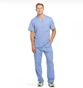 ชุดยูนิฟอร์มผ้าคอตตอนสครับสำหรับผู้ชาย,ชุดยูนิฟอร์มสำหรับเจ้าหน้าที่ทางการแพทย์โรงพยาบาลคลีนิคพยาบาลชุดยูนิฟอร์มผ่าตัดโลโก้ตามสั่ง - Product Image 4