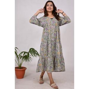 เสื้อโบฮีเมียนผ้าฝ้าย100% สไตล์อินเดียสำหรับผู้หญิงชุดปาร์ตี้ชายหาดพิมพ์ลายสไตล์โบฮีเมียนสำหรับฤดูร้อนน้ำหนักเบาและระบายอากาศได้ดี - Product Image 5