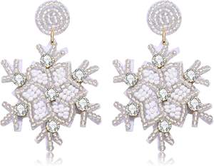 ชุดต่างหูลูกปัดสไตล์อเมริกันสไตล์ยุโรปชุดเครื่องประดับเสื้อผ้าสไตล์โบฮีเมียนสีทอง - Product Image 4