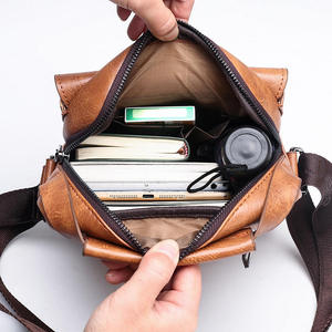 Men's High Quality Durable Pu Leather <b>Crossbody</b> <b>Bag</b> New Trendy Fashionable with Zipper Closure Popular As Messenger <b>Bag</b> - Product Image 3