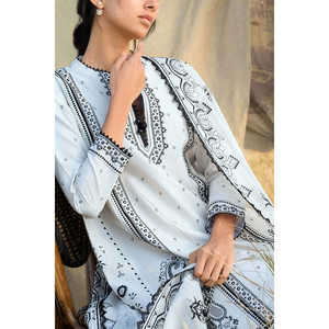 Conjunto de Traje de 3 Piezas Bordado para Mujer con Dupatta de Algodón Bordado PM-62051 - Product Image 5