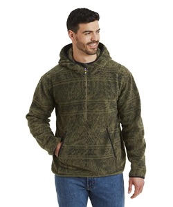 Sherpa pull à capuche pour hommes hiver doux confortable Polyester/coton avec conception d'épaule tombante Service OEM personnalisable - Product Image 4