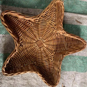 Juego de adornos navideños de mimbre de ratán rústico de Vietnam para decoración de árboles naturales y decoración navideña artesanal hecha a mano - Product Image 3