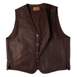 2025 gilet de moto pour hommes, cuir de buffle de qualité supérieure, armure arrière, poches intérieures, gilets de club d'équitation de motard, toutes saisons - Product Image 2