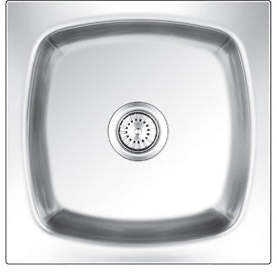 Nirali Grace Plain Master Évier à cuvette unique Conception populaire en acier inoxydable (16X14) - Product Image 1
