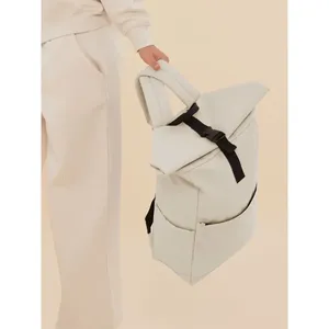 Premium Recycled <b>Roll</b> Top <b>Backpack</b> Sustainable Promotional Merchandising - Product Image 5
