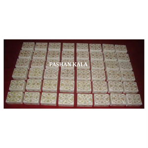 Grossiste et fabricant Boîtes à bijoux de forme rectangulaire en nacre incrustée de marbre blanc pour cadeaux de festival - Product Image 1