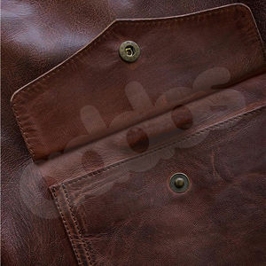 Chaqueta de bombardero de aire para hombre de Estilo Vintage colores personalizados piel de cabra para hombre - Product Image 4