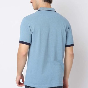 Fabricante personalizado hombres algodón tejido para Polo camiseta patrón sólido tejido personalizado logotipo rendimiento Casual diseño liso - Product Image 3