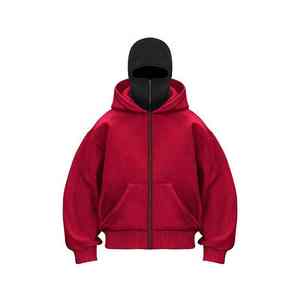 2025 haut de gamme Logo personnalisé hommes bouffée impression 380gsm sweat à capuche zippé hiver broderie impression numérique sweat à capuche surdimensionné - Product Image 4