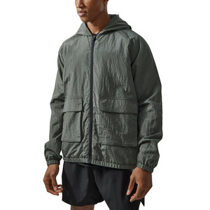 Veste coupe-vent légère et imperméable pour homme, style sportif, printemps, avec tissu en nylon froissé - Product Image 4