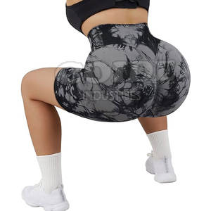 Pantalones cortos de botín para mujer con logotipo personalizado, ropa informal para gimnasio, yoga, y ODM OEM, pantalones cortos de botín para mujer, personalizados - Product Image 4