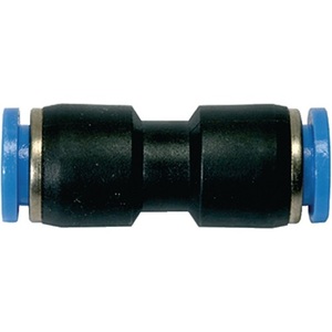 Pneumatic Straight Connector Blue <b>Series</b> <b>6</b> Mm L1 34.<b>6</b> Mm Riegler Pack of 10 - Product Image 1