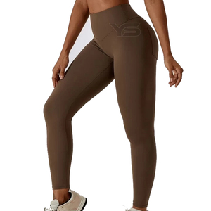Taille haute Nylon Athlétique Yoga Pantalon Femmes Gym Fitness Workout Leggings ODM Impression Personnalisée Plus La Taille Sexy Yogini - Product Image 4