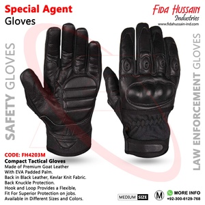 Gants d'agent spécial fabriqués en cuir de chèvre de qualité supérieure Meilleurs gants à main Formation Gants tactiques compacts en cuir du Pakistan - Product Image 6