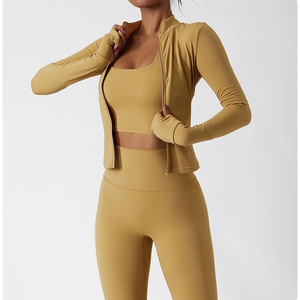 เสื้อแจ็กเก็ตสำหรับผู้หญิงสำหรับใส่วิ่งโยคะฟิตเนสออกกำลังกาย - Product Image 4