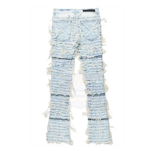 กางเกงผู้ชายน้ำหนักเบาสีทึบบานและซ้อนกันระบายอากาศได้ดีสไตล์ลำลองซักสีเข้ม - Product Image 6