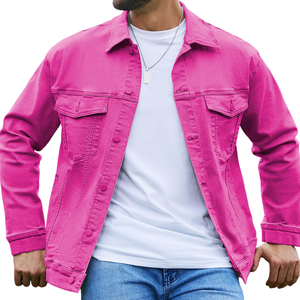 La última chaqueta vaquera para hombre, prendas de vestir exteriores de moda con tela duradera transpirable cómoda, perfecta para un estilo informal moderno - Product Image 2