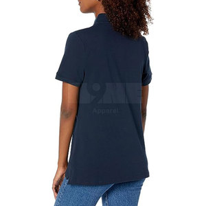 T-shirt d'été en toile de haute qualité pour femme, col rabattu, dernier design, classique, décontracté, respirant, séchage rapide, 100 % coton - Product Image 2