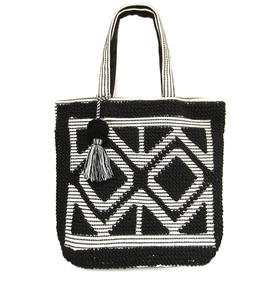 Venta directa de fábrica, bolsas de compras con borlas bohemias, bolsa de carrito de compras portátil plegable multiusos, el mejor diseño - Product Image 4