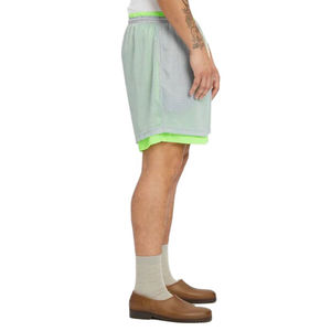 Pantalones cortos de fútbol con diseño de malla para hombre, pantalones cortos de baloncesto deportivos para entrenamiento de fútbol, pantalones cortos de malla elástica elásticos de 4 vías personalizados - Product Image 3