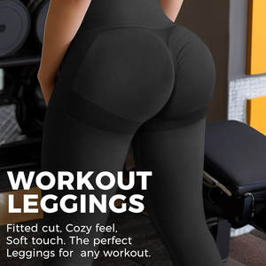 Pantalon d'entraînement taille haute doux et extensible à séchage rapide personnalisé Leggings décontractés pour la salle de sport et le yoga pour femmes - Product Image 2