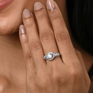Anillos de Plata de Ley 925 de Primera Calidad para Mujer, con Patrón Geométrico, Diamantes y Baño de Rodio, Anillo Romántico con Incrustaciones para Hombre - Product Image 4
