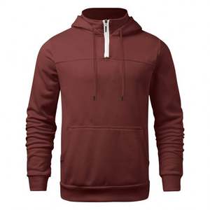 Vente chaude de haute qualité 100% coton hommes sweat à capuche surdimensionné coton lourd sport fermeture éclair cordon sweats à capuche à la mode pour hommes - Product Image 5