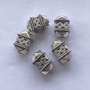Perles connecteurs carrées en argent sterling 925 plaqué or 18 carats, faites à la main, grandes entretoises de créateur, 16 mm, 18 mm, 20 mm, 22 mm - Product Image 2