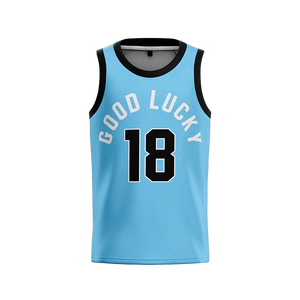 เสื้อกีฬาสำหรับผู้ชายเสื้อบาสเก็ตบอลตาข่ายสำหรับทุกเพศดีไซน์ใหม่ปักเย็บชุดโพลีเอสเตอร์ระบายอากาศ - Product Image 1