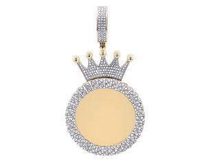 Forme octogonale Moissanite diamant rond en argent S925 glacé Hip Hop bijoux pour hommes femmes personnalisé mode cadeau collier - Product Image 1