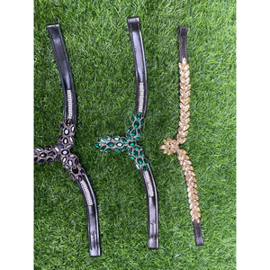 Equino Calidad Premium Importado Multicolor Diamantes de imitación Caballo islandés Brida Browbands Crystal browbands caballo Caballo Equipo - Product Image 1