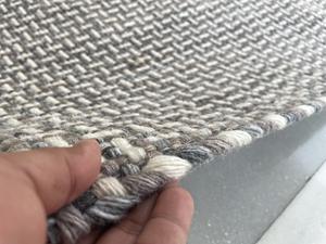 Trendy Modern Flat Woven 100% Polyester Dhurry <b>Rug</b> Handmade Welcome Logo Pattern Multi-Color for Home & Hotel Use Directly India - Product Image 3