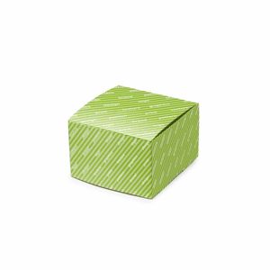 กล่องของขวัญแข็งแบบกำหนดเองพร้อมฝาปิดด้านหน้า ขนาด 10x10x9 ซม. ทำจากวัสดุรีไซเคิล เคลือบเงาเคลือบ UV - Product Image 1