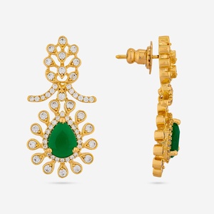 Zircon Vintage Religious Drop <b>Earrings</b> 192612 Flower-shaped Stud <b>Earrings</b> Brass Zinc Alloy Pearl <b>Diamond</b> for Weddings Parties - Product Image 6