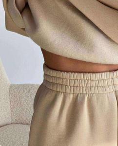 Custom Logo Casual Jogging <b>Suit</b> Blank Cropped Hoodie and <b>Lounge</b> <b>Women</b> Tracksuit 2 Two Piece Set for <b>Women</b> Jogger Sweatpants - Product Image 6