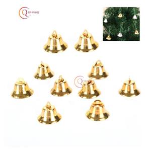 Campanas de Navidad doradas antiguas para colgar en la puerta, decoración elegante para vacaciones, adornos de campana festivos Vintage, decoración navideña perfecta - Product Image 1