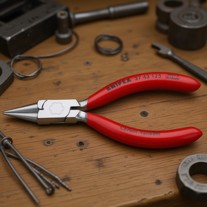 For Knipex Chrome-Plated Flat Nose Pliers Plastic-Coated Handles <b>Precision</b> Mechanics <b>Tool</b> for Bending Wire Loops Round - Product Image 3