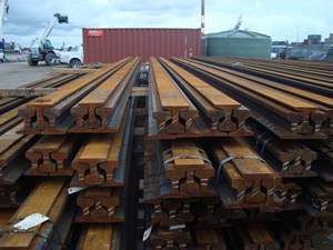 High Quality Used R50 R65 DIN <b>Rail</b> <b>Steel</b> Scrap 80/20 Ratio Q195 Iron 99.99% Quality for Melting HMS1 &2 Scrap Wholesale - Product Image 6