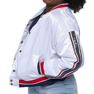 Chaqueta Universitaria de Moda para Mujer, Estilo Urbano, con Parches y Botones, Transpirable, de Alta Calidad - Product Image 4